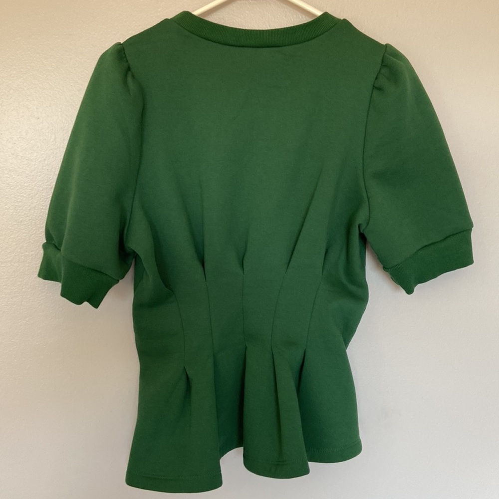 entro women’s medium pleated short sleeve modern sweater - Picture 4 of 4